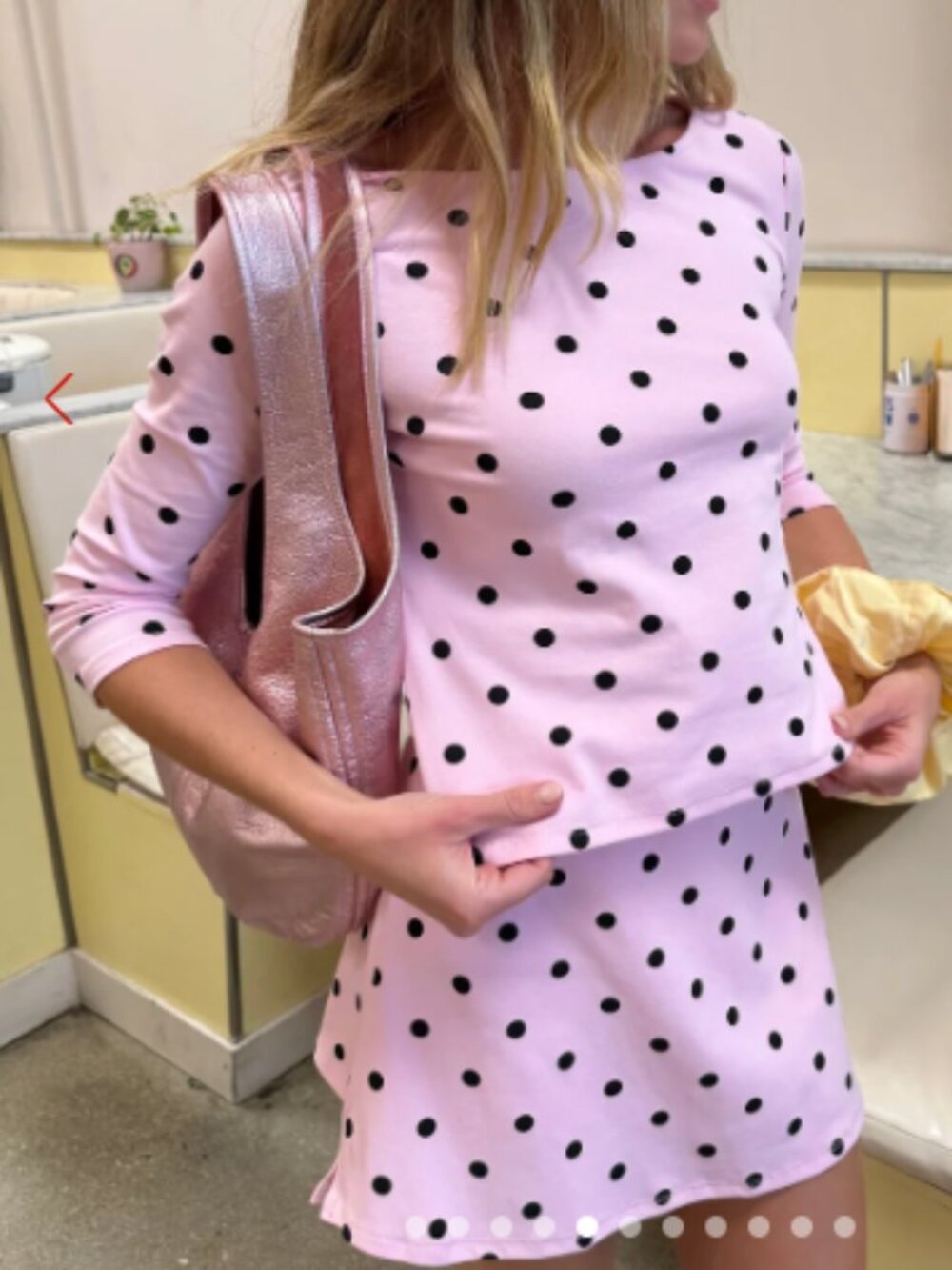 Nia Top Lisa Says Gah Pink Dot S and L - Picture 5 of 6